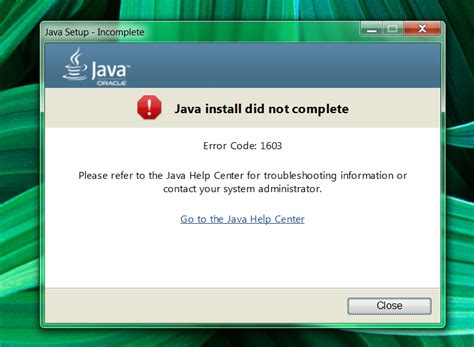 Image result for Java Failed to Install