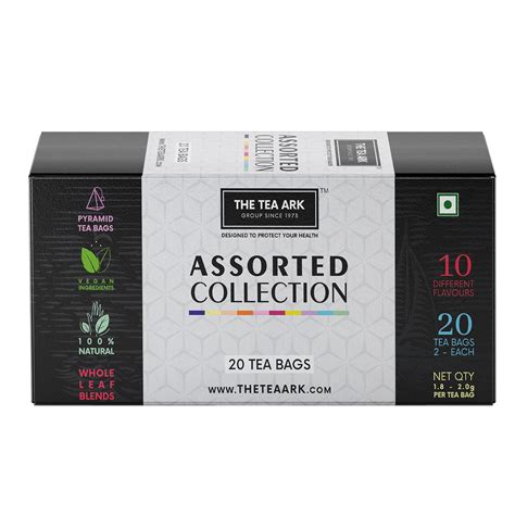 The Tea Ark Assorted Chamomile Bags | Sampler Pack | Tea Assortment Box ...