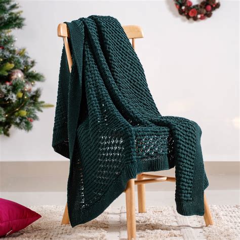 Green Cable Knitted Pure Cotton Soft Throw Blanket Online - Premium ...