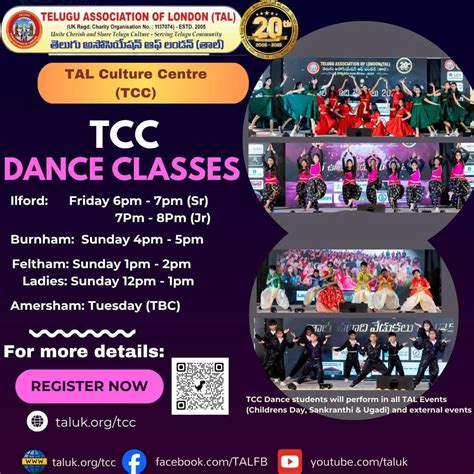 Telugu Association of London Cultural Center(TCC) Announces New Dance ...