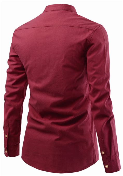 Mens Casual Slim Fit Full Sleeve Double Pocket Cotton Kurta – Vida Loca ...
