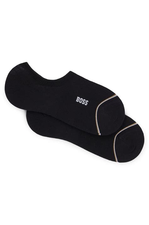BOSS - Two-pack of ankle-length socks with branding