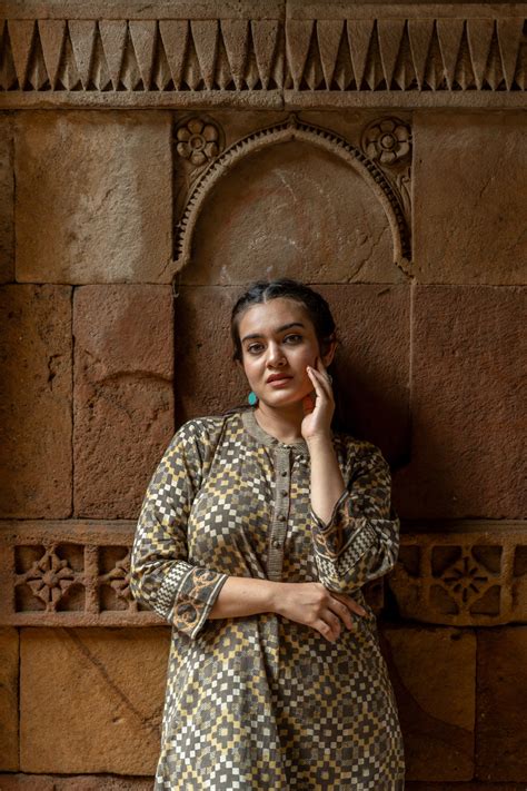 Ray Ethnic Ekatra Mustard Geometric Block Print Mull Cotton Kurta