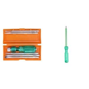 Taparia 812 Screw Driver Set with Neon Bulb, Silver & Green, 1 Piece ...