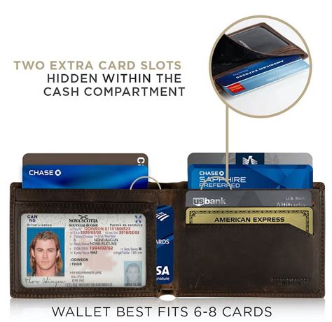 Buy Serman Brands Slim Bifold Wallet - Rfid Blocking Minimalist Leather ...