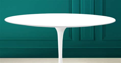 Oval Coffee Table in Absolute White Ceramic