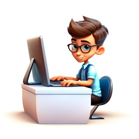 Computer Boy Drawing 的图像结果