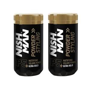 Buy Nishman Mattifying Volume Powder Hair Wax P5+ ULTRA HOLD | Matte ...