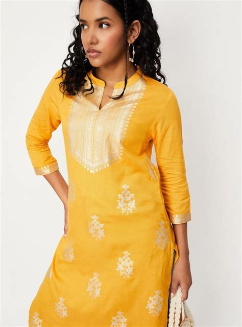 Buy Women Foil Printed Straight Kurta Online at just Rs. 549.0 ...