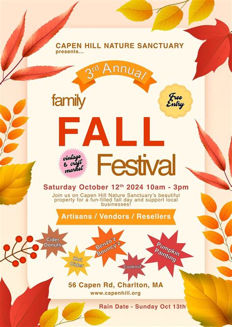 Capen Hill Family Fall Festival , Capen Hill Nature Sanctuary, Charlton ...