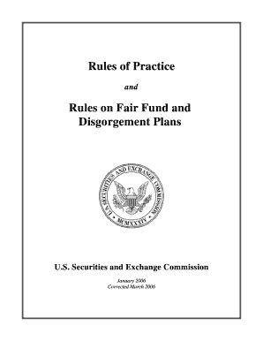 Fillable Online sec FR Rules of Practice pt 1 - Securities and Exchange ...