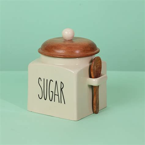 Mesmerising Glossy White Set Of 3 Tea, Coffee, Sugar Jar – The Blooming ...