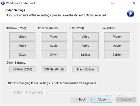 Image result for Windows 7 Codec