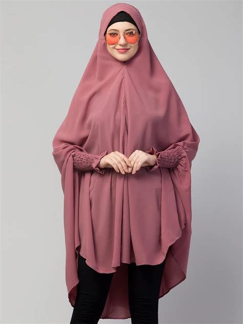 Buy NAZNEEN stretchable smoking at wrist knee length Jilbab cum prayer ...