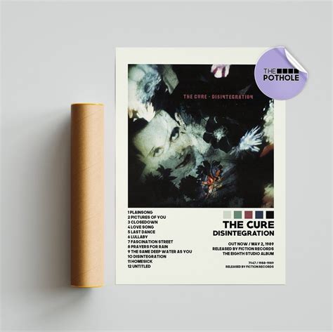 The Cure Posters, Disintegration Poster, the Cure, Disintegration,album Cover Poster, Poster ...