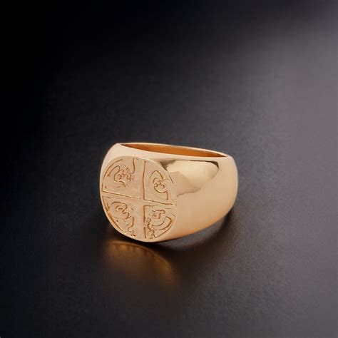 Gold Sovereign Ring-Small - Accessorize India