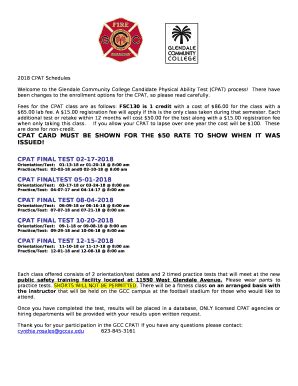 There have been changes to the enrollment options for the CPAT, so ...