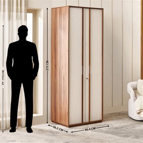 Buy Shoji 2-Door Wardrobe - Brown from Home Centre at just INR 24999.0