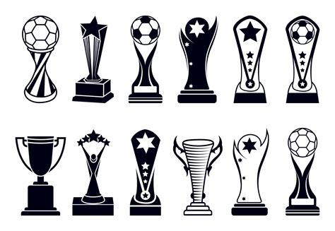 Award Trophies Clip Art Vector Design Big Set. HI-Quality Premium ...