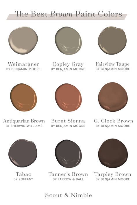 Shades Of Brown Paint