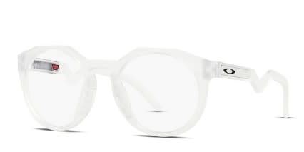 Oakley OX8139 Hstn Clear, White Eyeglasses | Includes Free Rx Lenses ...