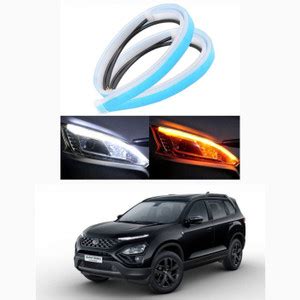 FORSON White & Amber Daytime Running Light-KX69 Car Fancy Lights Price ...