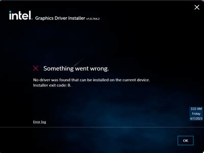 Image result for Intel Driver Error Codes