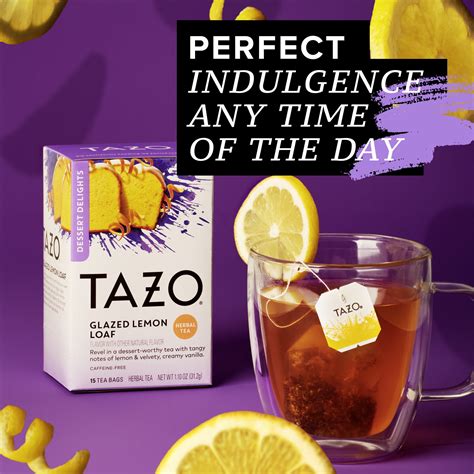TAZO Dessert Delights Black Tea, Glazed Lemon Loaf, Caffeinated, Tea ...