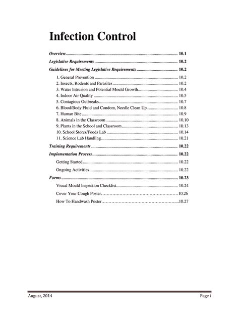 Fillable Online Section 10 Infection Control - Amazon Web Services Fax ...