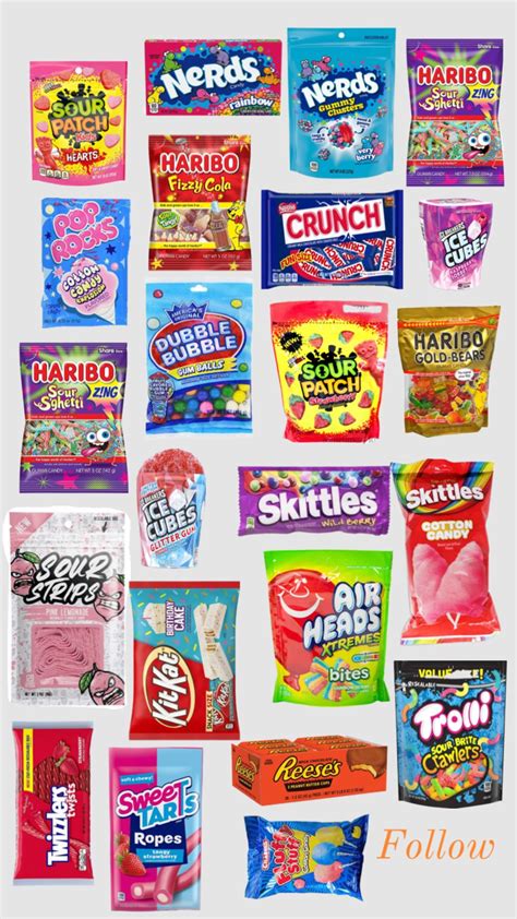 #candy #fyp #followforfollow in 2024 | Rainbow snacks, Popular candy ...