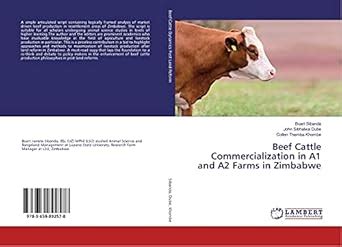 Beef Cattle Commercialization in A1 and A2 Farms in Zimbabwe : Collen ...
