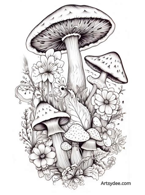 30+ Easy Mushroom Drawing Ideas For Your Sketchbook - Artsydee ...