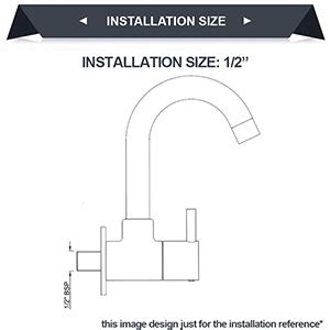 ALTON Edge 14040 Brass Sink Cock With Swinging Spout/Wall Mounted ...