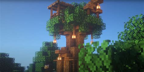 Image result for Minecraft Tree House Town Tutorial