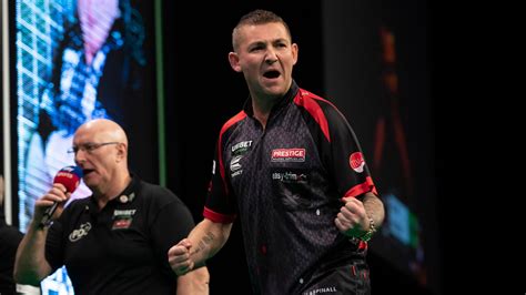 Nathan Aspinall hits nine-dart finish en route to Players Championship ...