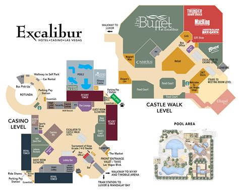 Excalibur Property Map & Floor Plans - Las Vegas