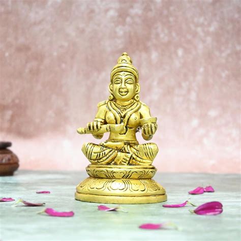 Buy AntiqDecor.in Annapurna Devi murti (4 Inch) Brass Annapurna Devi ...