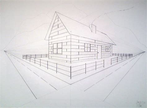 Perspective Drawing House at PaintingValley.com | Explore collection of ...