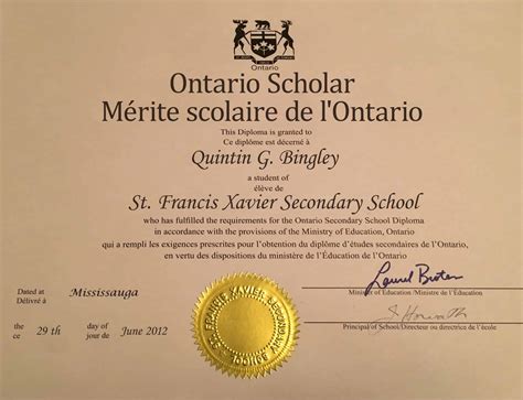 Ontario Secondary School Diploma