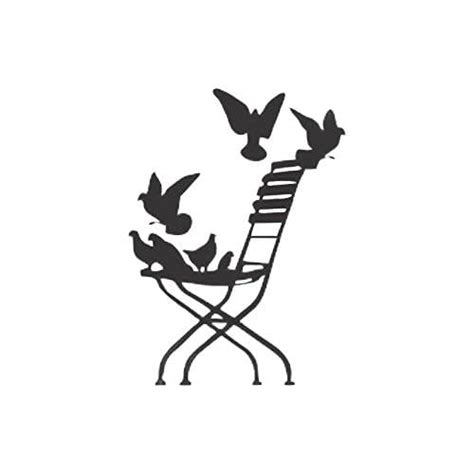 Wall Kriti Wall Sticker for Home Decor Bedroom Birds on Chair Vinyl ...