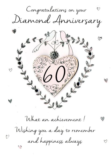 60th Diamond Anniversary Greeting Card | Cards | Love Kates