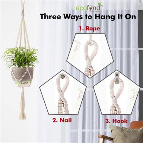 Two Tier Macrame Cotton Plant Hanger, 1 Pack freeshipping - Ecofynd