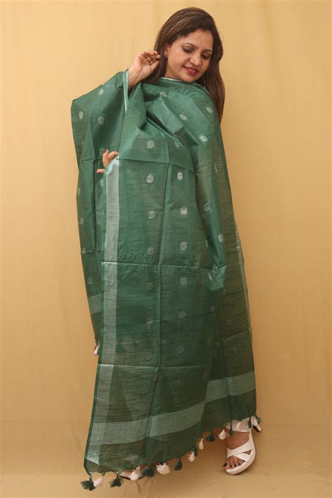 Shop Daily Wear Dupattas: Handwoven Border Dupatta Online