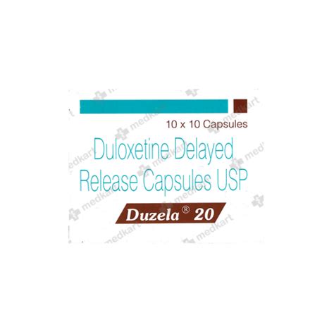 DUZELA 20MG CAPSULE 10'S, Price, Composition & Generic Alternatives ...