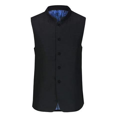 Xposed Mens Vintage Chinese Grandad Collar Waistcoat Retro Indian Nehru ...
