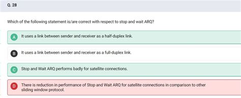 Computer Networks: why is there no reduction in performance of stop and ...