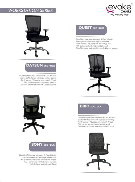 Work Station Chair Manufacturers | Suppliers | Exporters | Retailer ...