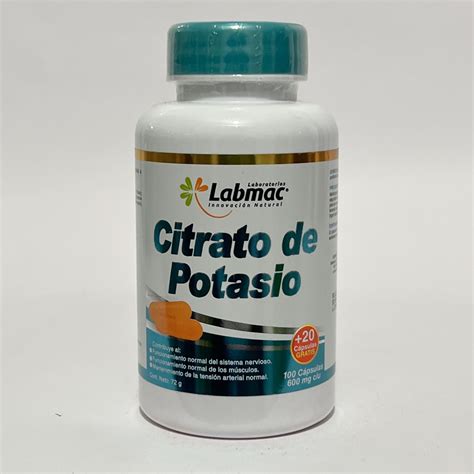 CITRATO DE POTASIO TABLETAS X 120 LABMAC | Importmas - distribución al por menor y mayor de ...