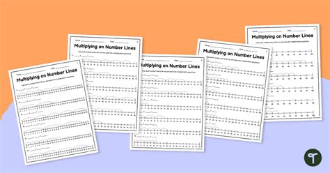 Image result for Multiplication On Number Line Worksheet