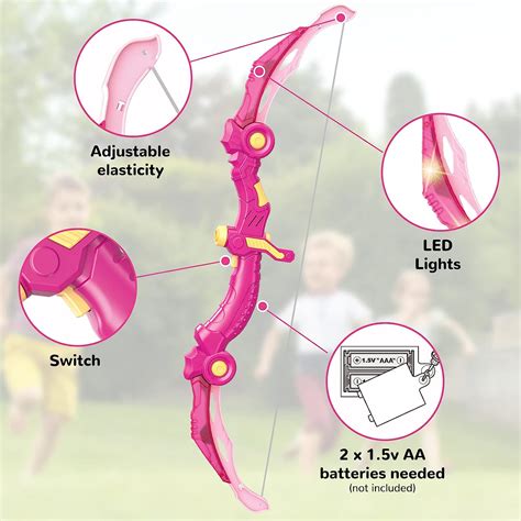 Buy Bow and Arrow Toys with LED Light Up Archery, Birthday Gift for ...